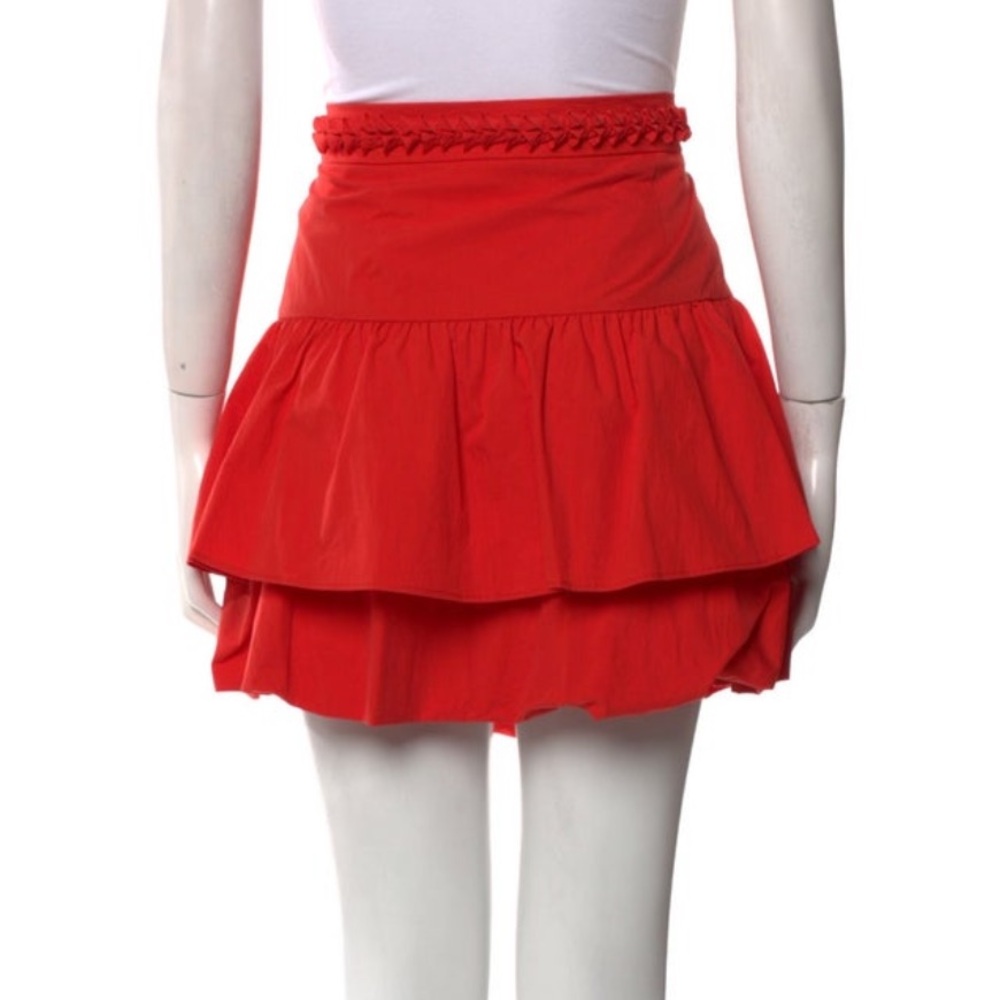 Rhode Red Layered Ruffle Mini Skirt - Picture 3 of 4
